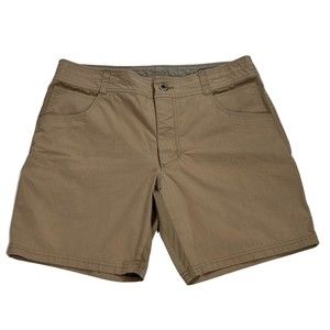 KUHL Shorts Mens 34 Tan Free Radikl Stretch 8" Inseam Outdoor Hiking Casual